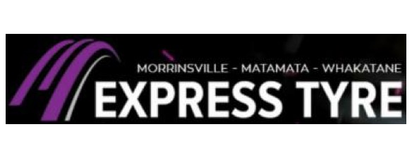 Express Tyre logo Morrinsville, Matamata, Whakatane, tyre recycling partners to Enviro Tyres